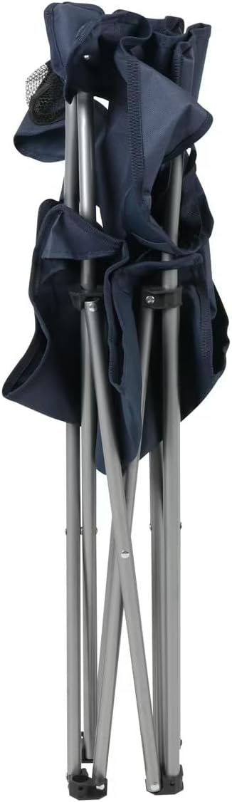Lusenfold Quad Folding Camp Chair with Cup Holder, Steel Frame, 250 lb Capacity