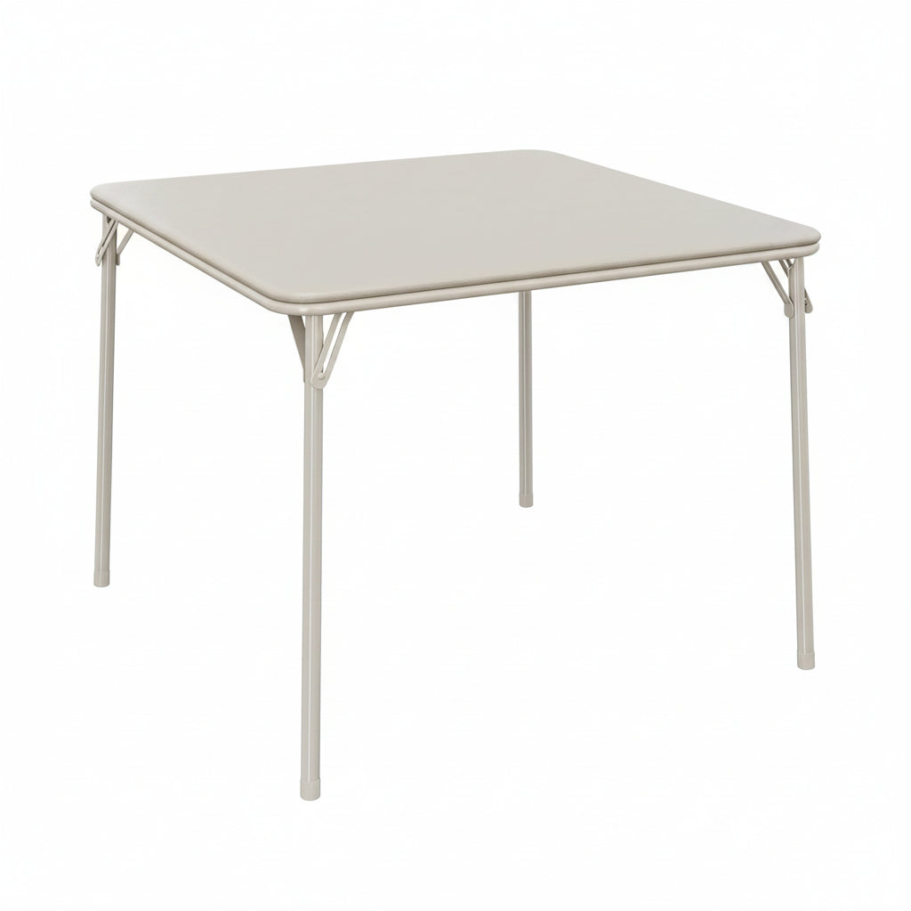 Lusenfold 5-Piece Folding Card Table and 4 Chairs Set, Padded, No Assembly